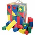 Pacon Activity Blocks, WonderFoam, w/Carry Bag, 6 Assorted, 68PK PAC4380